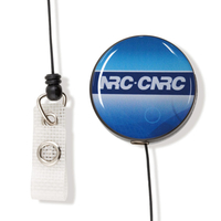 Heavy Duty Retractable Badge Reels - Nylon cord - Dome